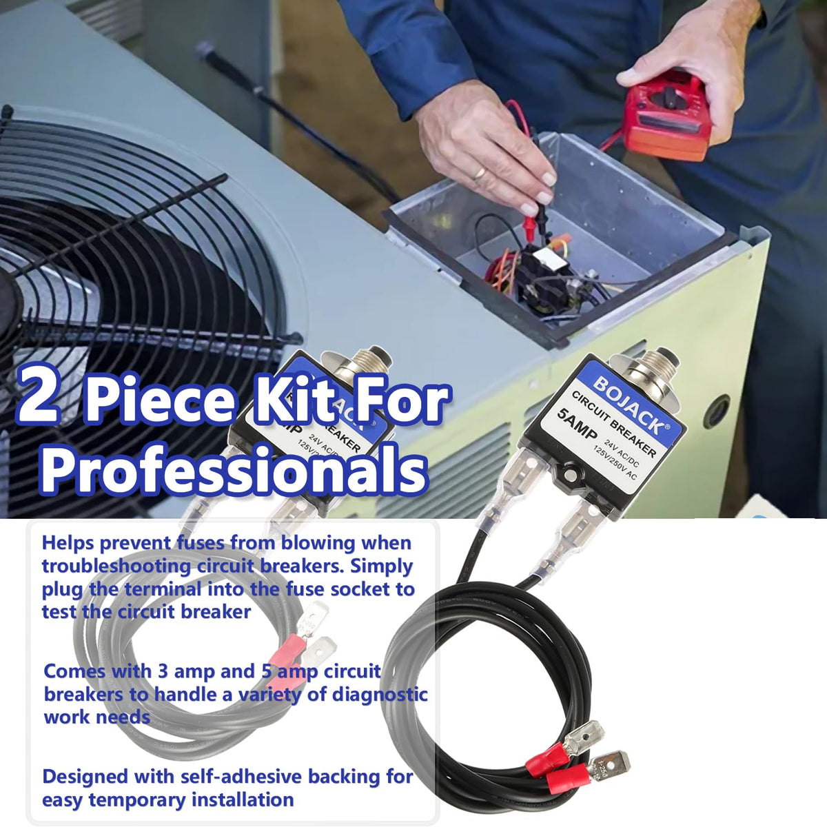 BOJACK kit contents include 3A and 5A units for comprehensive checks