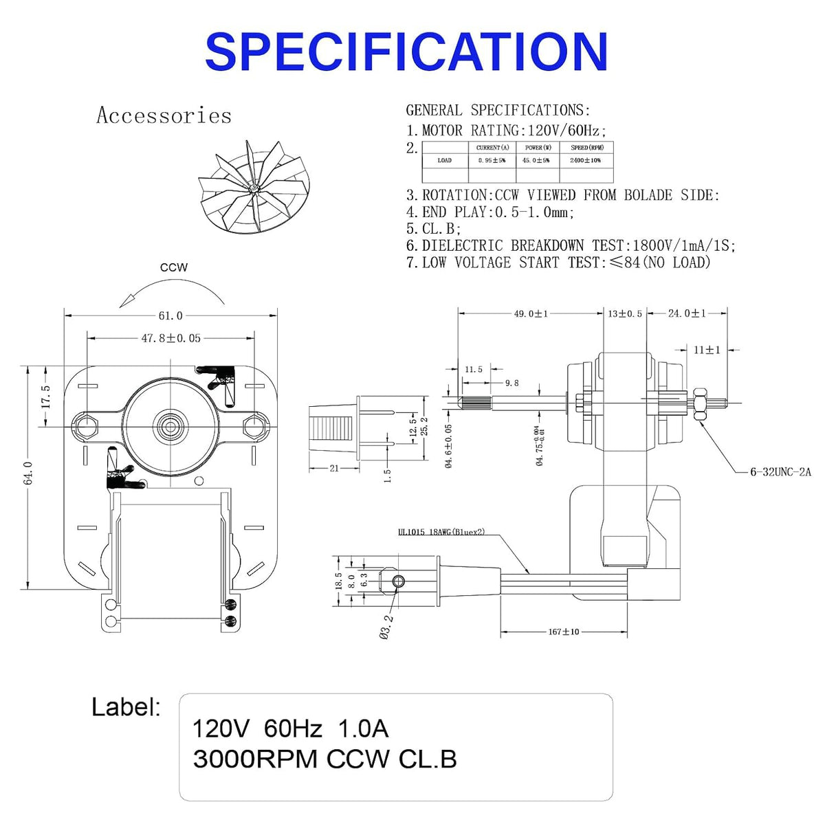 BOJACK UL-certified motor—certified quality for safe home ventilation.