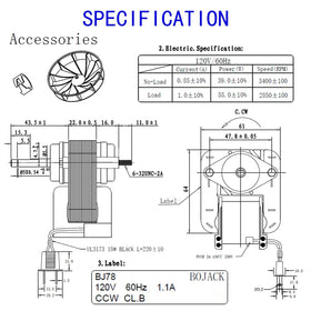 BOJACK YJF6178 compatible with Nautilus and Broan models.