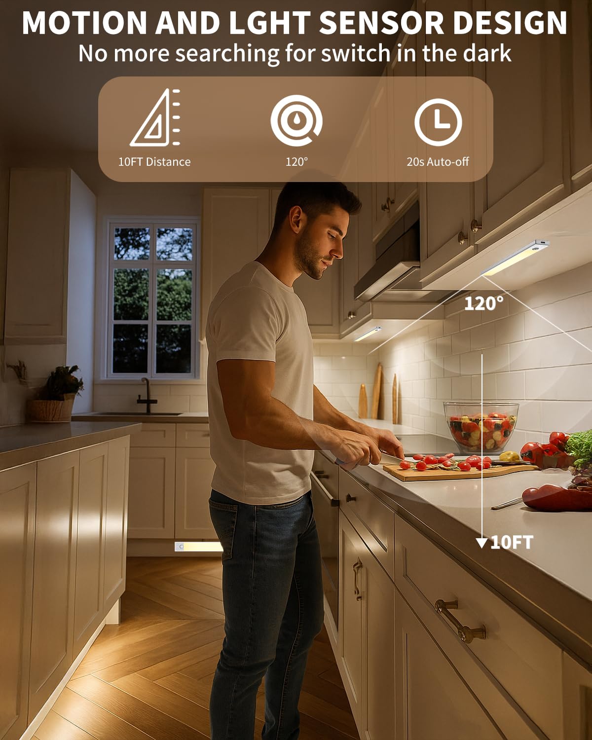 BojiaLighting ideal for kitchen, stairs, and hallway ambient lighting