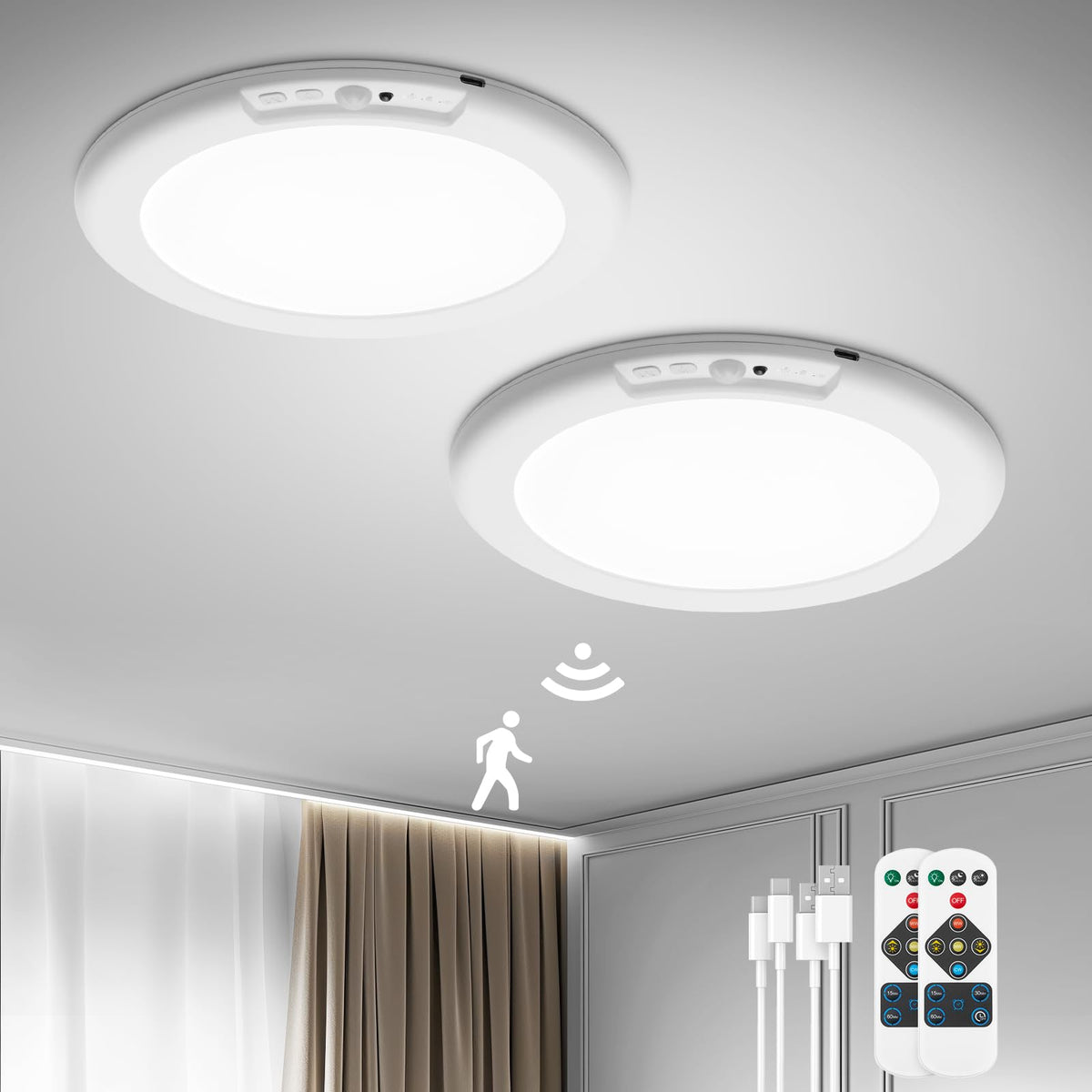 Bojim ceiling light remote control for easy hands-free operation.