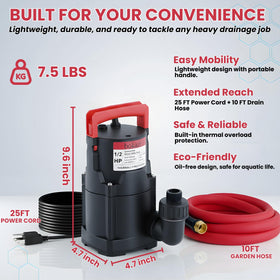 Bokazi standard discharge fits common hoses and fittings.