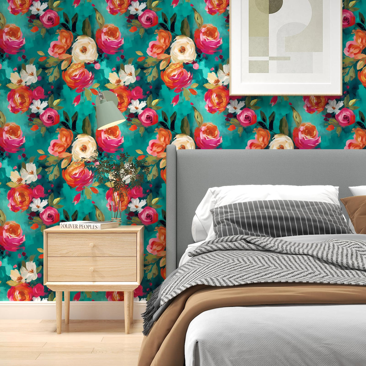 BOKEBEVE self adhesive wallpaper for quick, mess free updates