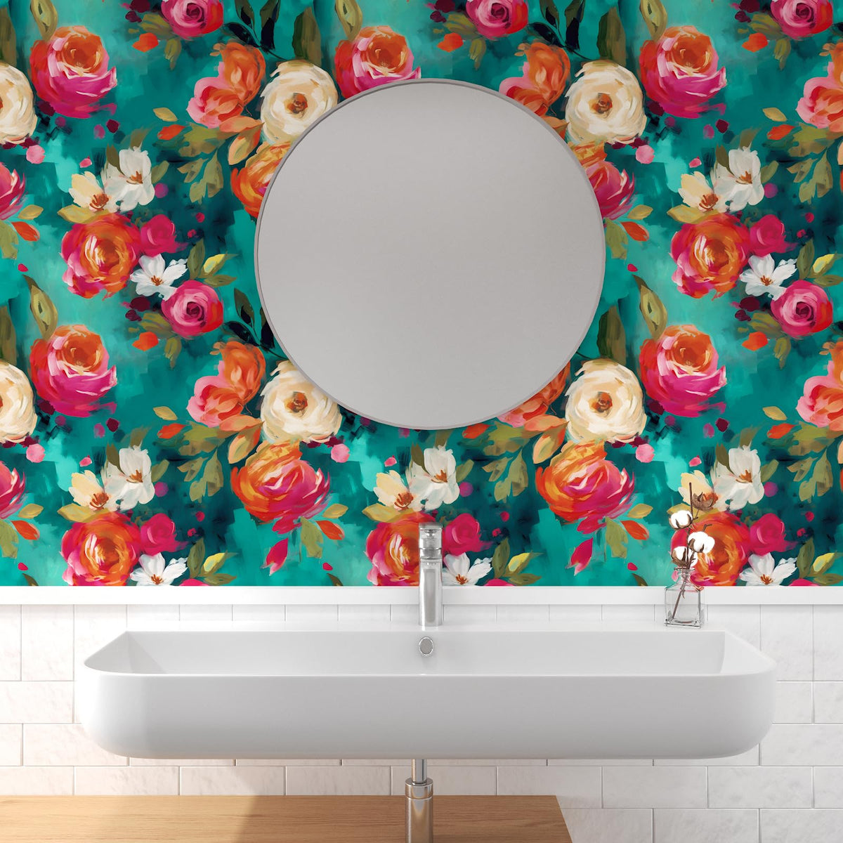 BOKEBEVE waterproof PVC wallpaper suitable for moisture prone spaces