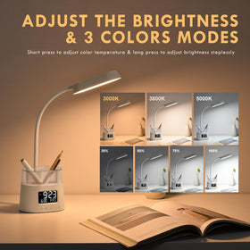 Bokefo LED desk lamp color modes provide warm, neutral, and cool lighting options.