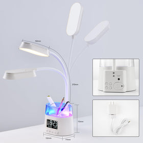 Bokefo LED desk lamp eye‑caring light reduces glare for comfy reading.