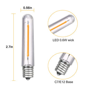 Clear plastic Bokoiuu bulbs preserve traditional string light aesthetics