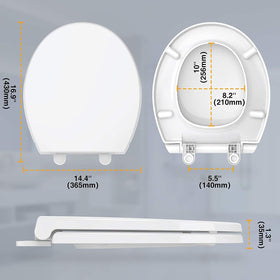 BoldSTARK round toilet seat is easy to install in minutes.