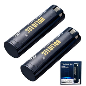 BolidTec 3200mAh replacement battery for Milwaukee headlamp 2114-21, longer runtime for night work.