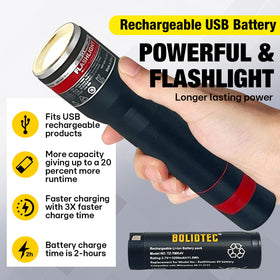 BolidTec lithium-ion 4V pack delivers quick recharge and long life.