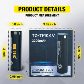 BolidTec Milwaukee 4V USB battery powers headlamps reliably for nighttime work.