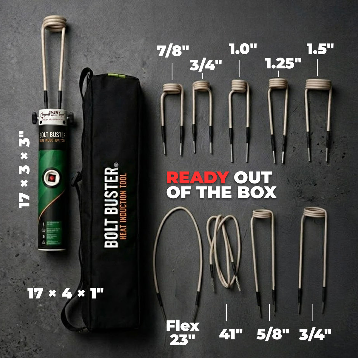 Bolt Buster made-in-USA device suitable for demanding automotive repairs.