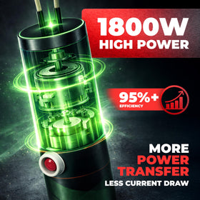 Bolt Buster induction heater with flexible cable enables versatile reach in tight spaces.