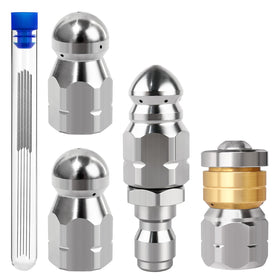 Boltigen sewer jetter kit full view for versatile drain cleaning.