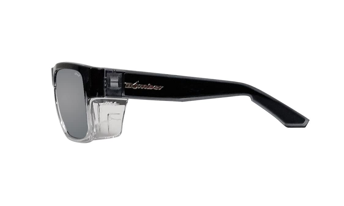 BOMBER safety glasses gray foam lining offer cushioned wear during long tasks