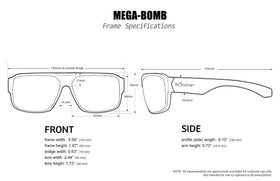 BOMBER UV protection across lenses for daytime outdoor use
