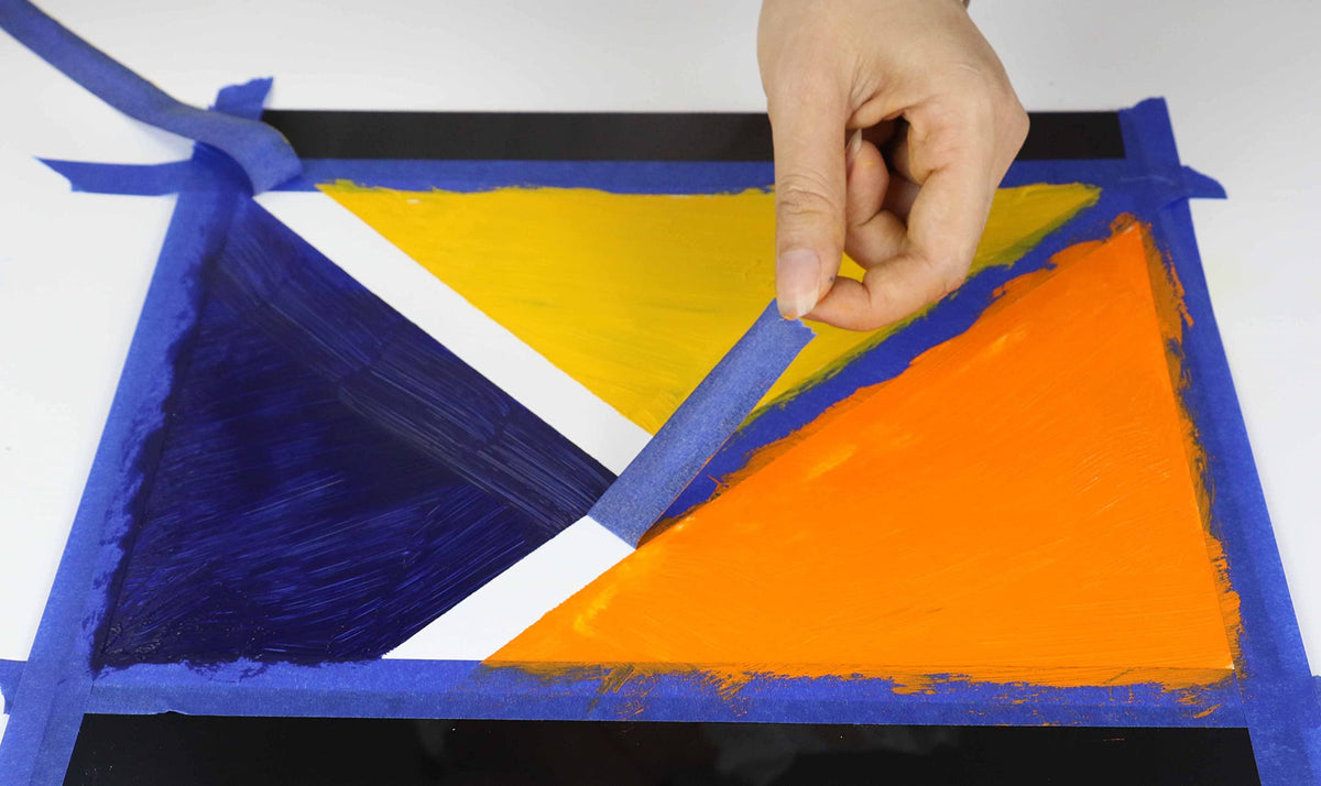BOMEI PACK blue painters tape 1 inch roll provides solid adhesion with residue-free removal