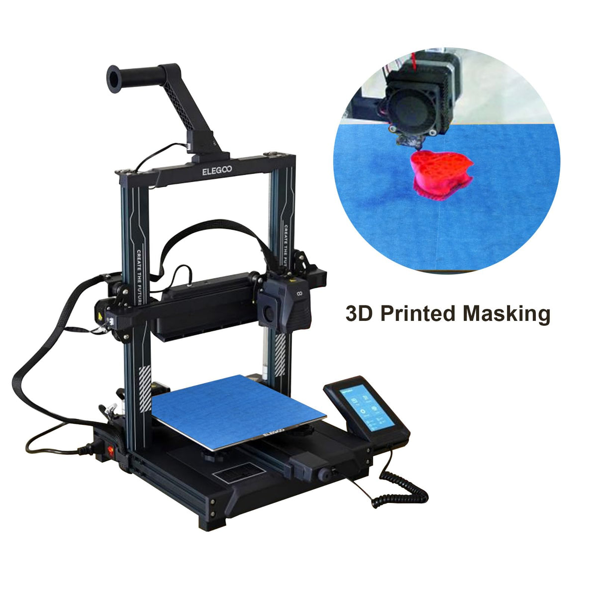 BOMEI PACK blue painter's tape ideal for 3D printing and laser cutting prep