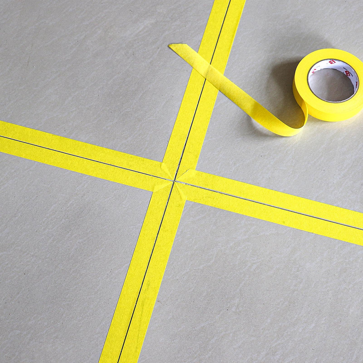 BOMEI PACK yellow painter's tape supports school projects with sharp lines.