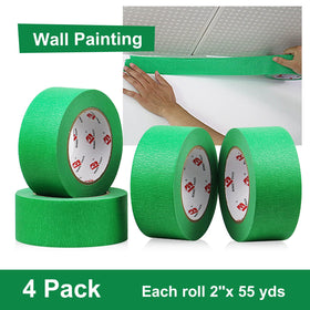 BOMEI PACK green painter's tape roll showing 220 yards total for large projects.