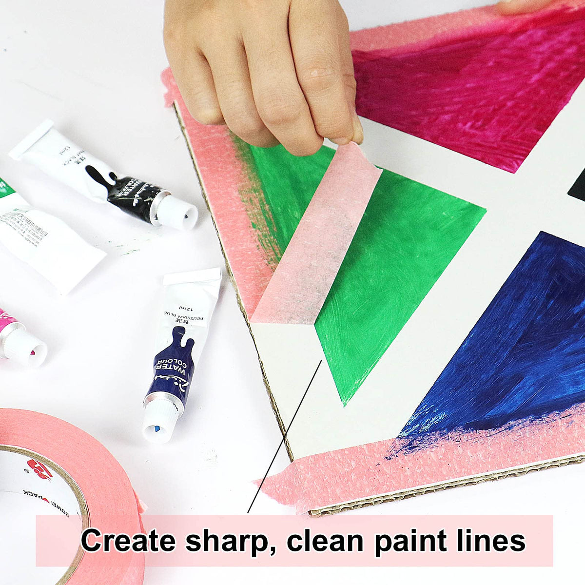 BOMEI PACK pink tape resists moisture for reliable painting results.