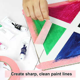 BOMEI PACK pink tape resists moisture for reliable painting results.