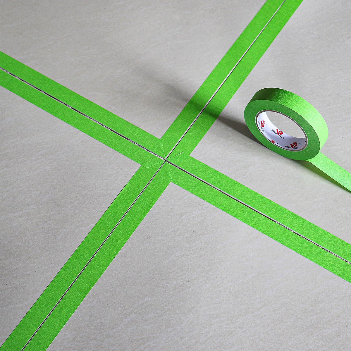 BOMEI PACK six-roll green tape bundle for versatile painting projects.