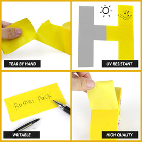 Easy-tear design accelerates masking tasks and reduces waste.