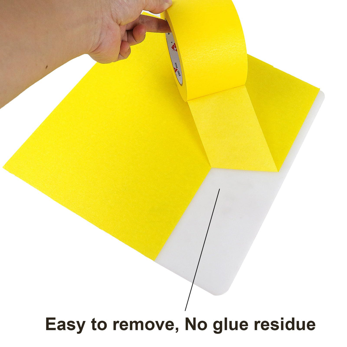 BOMEI PACK UV-resistant yellow tape protects edges outdoors.
