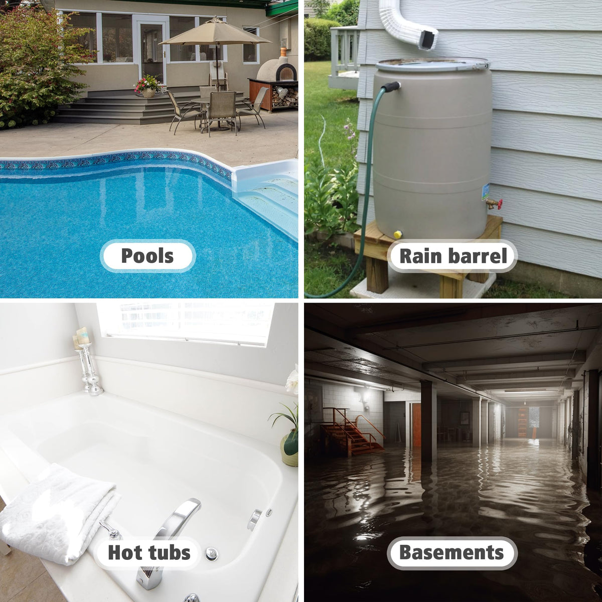 BOMGIE multi-purpose water pump suitable for basements, pools, and gardens.