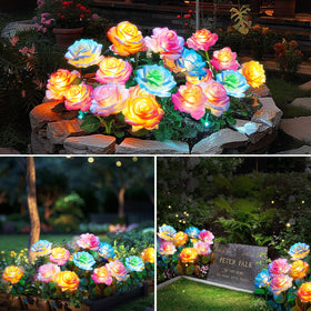 Bomier IP65 waterproof solar lights withstand rain and snow for year-round use.