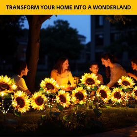 BOMIER solar pathway lights with adjustable stems for customized yard accents.