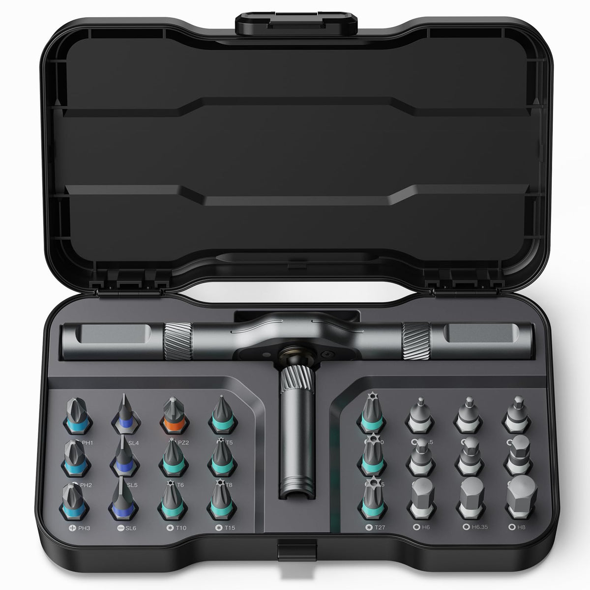 Bomivoi 24-in-1 screwdriver set case for portable repairs