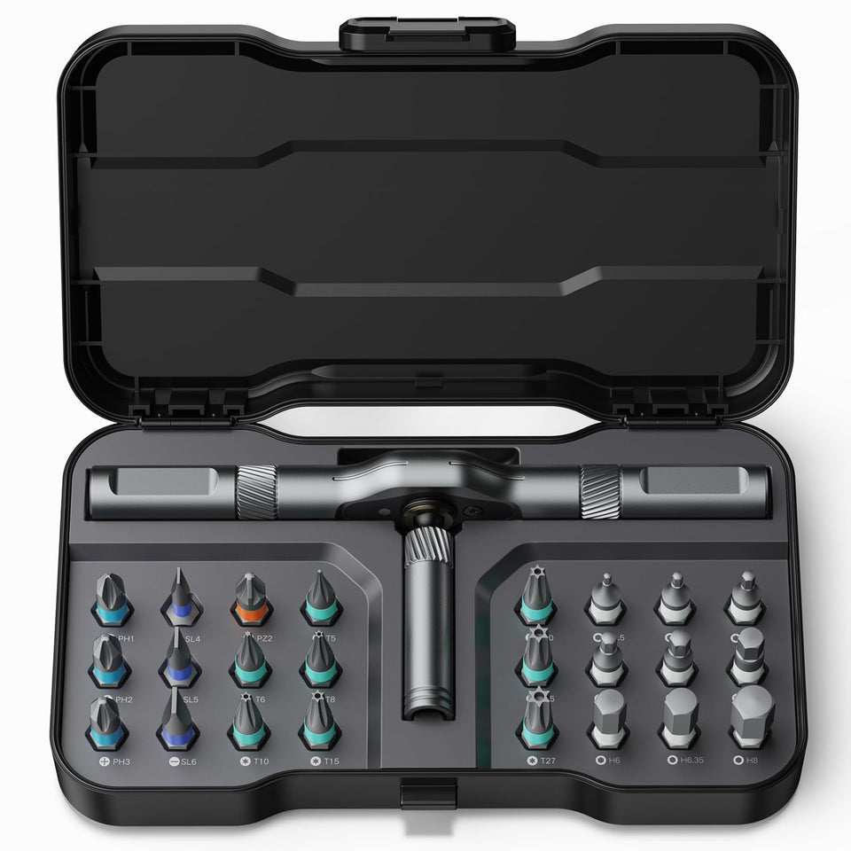 Bomivoi 24-in-1 screwdriver set case for portable repairs