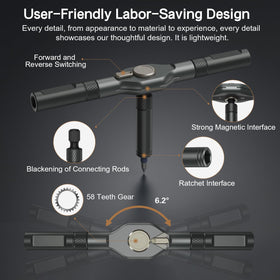 Bomivoi 40 S2 magnetic bits ensure strong hold and precision.