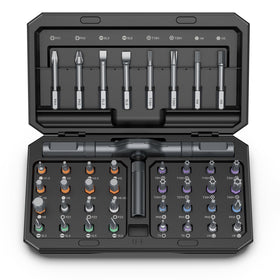 Bomivoi 42-in-1 magnetic screwdriver set handle for versatile repairs.
