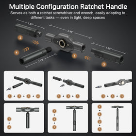 Bomivoi 58-tooth ratchet delivers smooth action and easier tightening.