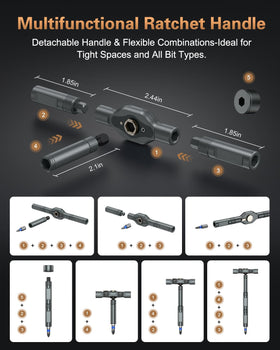 Bomivoi detachable-handle visual for adjustable angles