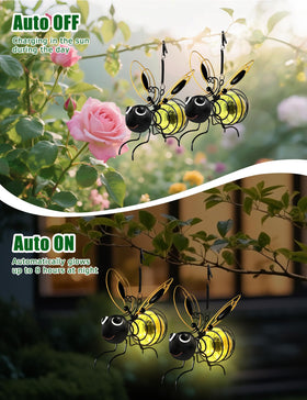 BomKra Bee Light Garden Decor adds whimsical charm to outdoor evenings