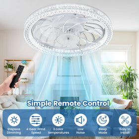 BomKra diamond PC lampshade diffuses light evenly.