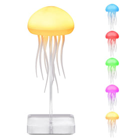 BomKra Jellyfish Lamp with dancing legs adds ambient motion for calming space.