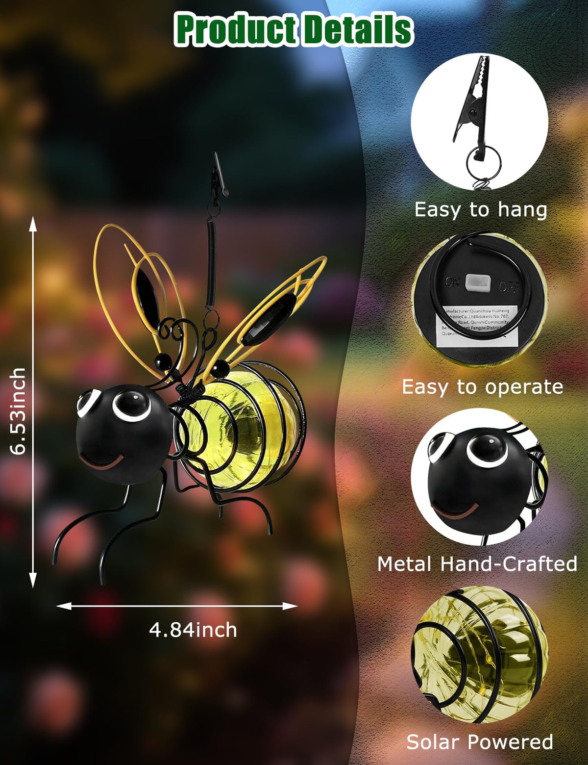BomKra Decorative lights brighten celebrations with playful bee vibes