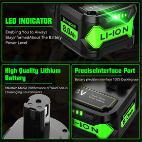 Bonacell 18V 2-pack compatible with a wide range of Ryobi models.