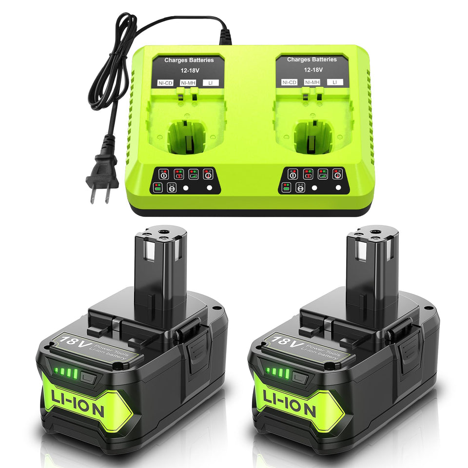Bonacell 18V battery front view with 8000mAh capacity and LED indicator.