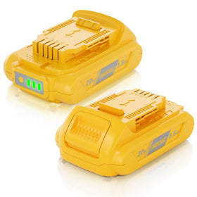 Bonacell 3.5Ah DeWalt 20V battery front view showing extended runtime for power tools
