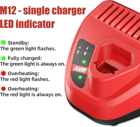 Bonacell M12 charger compact design for fast top-ups