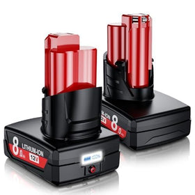 Bonacell Milwaukee M12 8.0Ah battery pack ready for extended cordless tool use