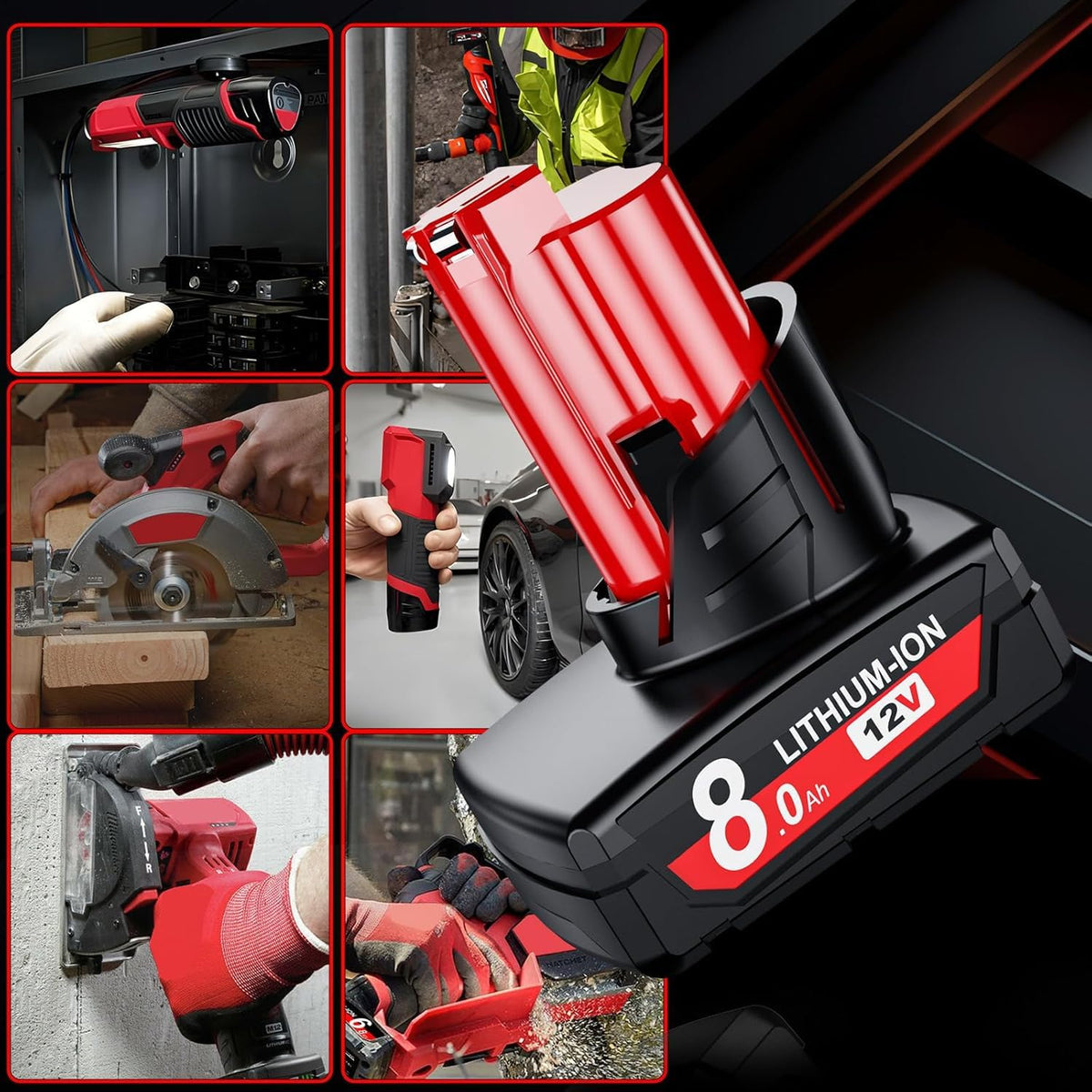 Replacement battery for Milwaukee tools reducing downtime on projects