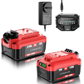 Bonacell upgrade 20V battery 2-pack for Craftsman tools with extended run time.