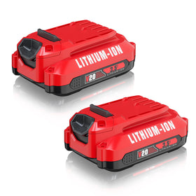 Bonacell 2-pack 3500mAh Craftsman 20V battery front view highlights extended runtime.
